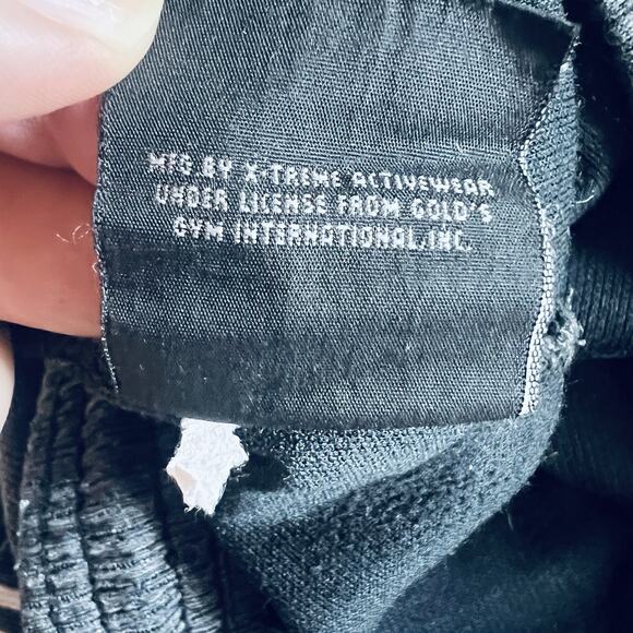 Gold’s Gym Men’s Sweatpants Medium Gray Striped Athletic Lounge Pants Joggers - Picture 9 of 10